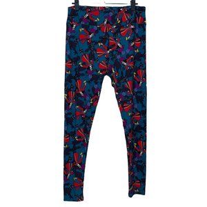 Lularoe Disney Villans Captain Hook Peter Pan Leggings Size Tall & Curvy 12 - 18